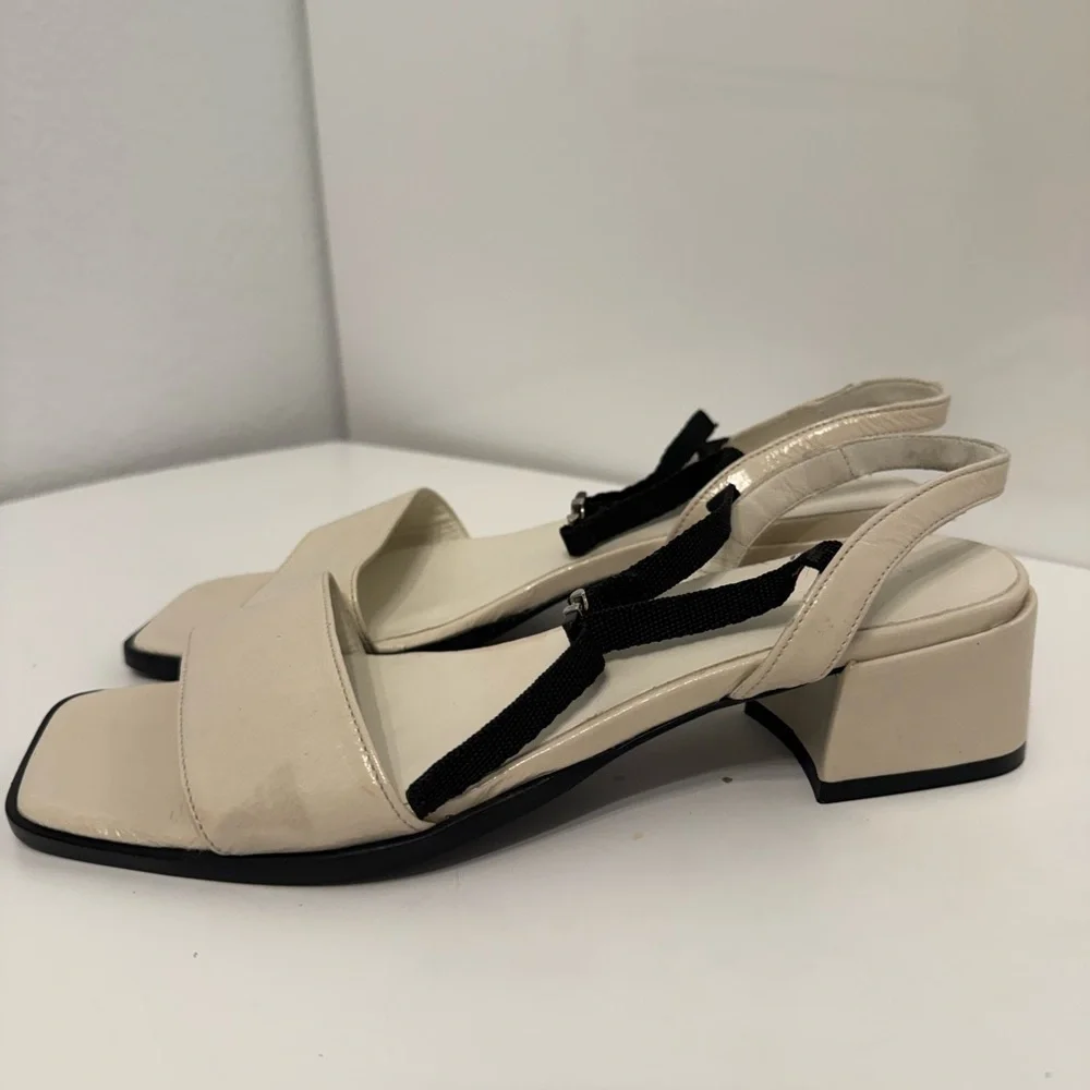 NWOT PALOMA WOOL Margaret Block Heel Sandal in Black size 39 - Picture 6 of 7